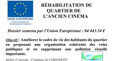 L'aménagement du quartier de l'ancien cinéma et du fond du Droit